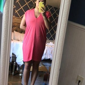 Pinky Coral Dress/Beach Cover Up